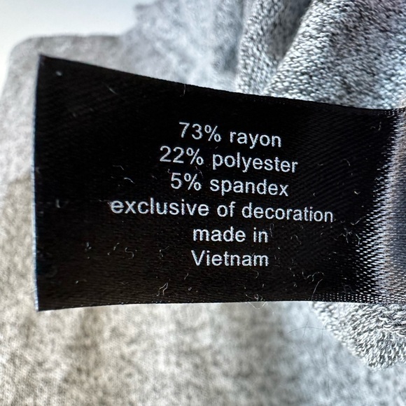 Lane Bryant Sweater Tunic Fur Cuffs Gray Marled Size 14/16 - Picture 5 of 6